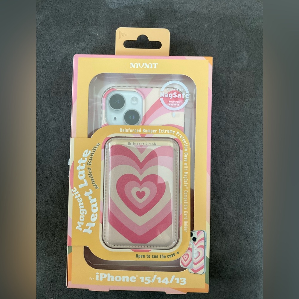 MVMT Magnetic Heart Latte MagSafe Phone Case IPhone 15/14/13